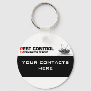 Pest control service keychain
