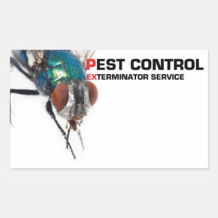 Pest control sticker