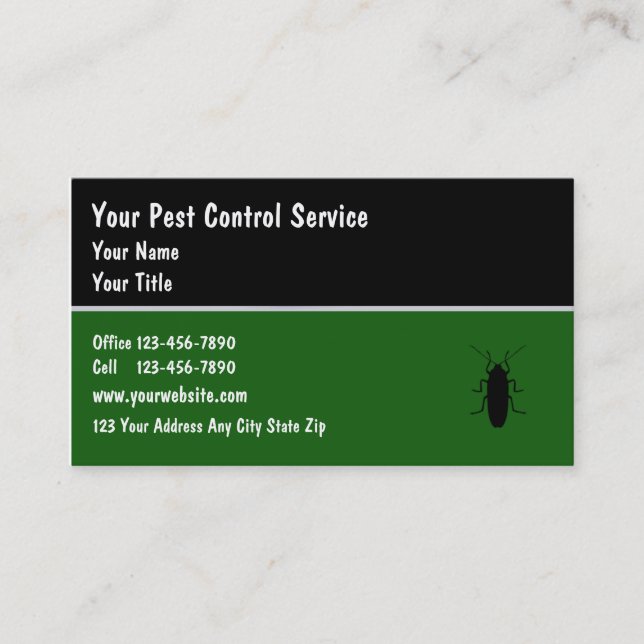 Pest Controll Business Cards (Front)
