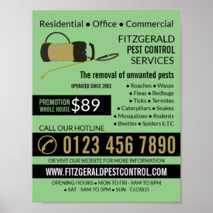 Pest Controller Pump, Pest Control Advertising Poster