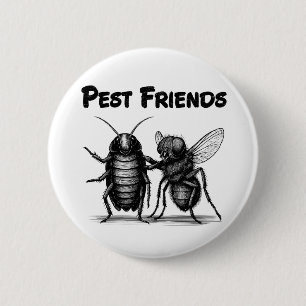 Pest Friends BFF 2 Inch Round Button