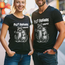 Pest Friends Forever White Print Women's