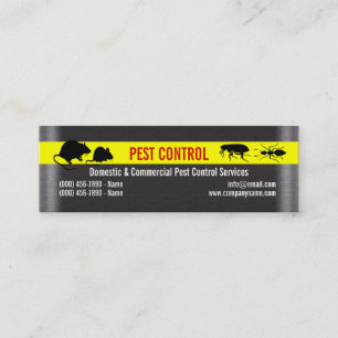 Pest Vermin Control Personalize Mini Business Card
