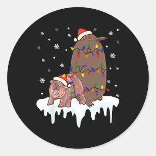 Pesto Moo Deng The Penguin The Ba Classic Round Sticker