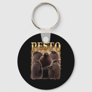 Pesto The Penguin Funny Ba1  Keychain