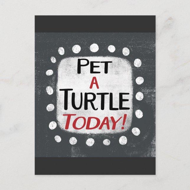 Pet A Turtle Today Postcard (Front)