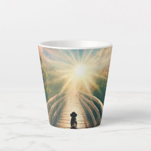 Pet About To Cross Over The Rainbow T-Shirt Latte Mug
