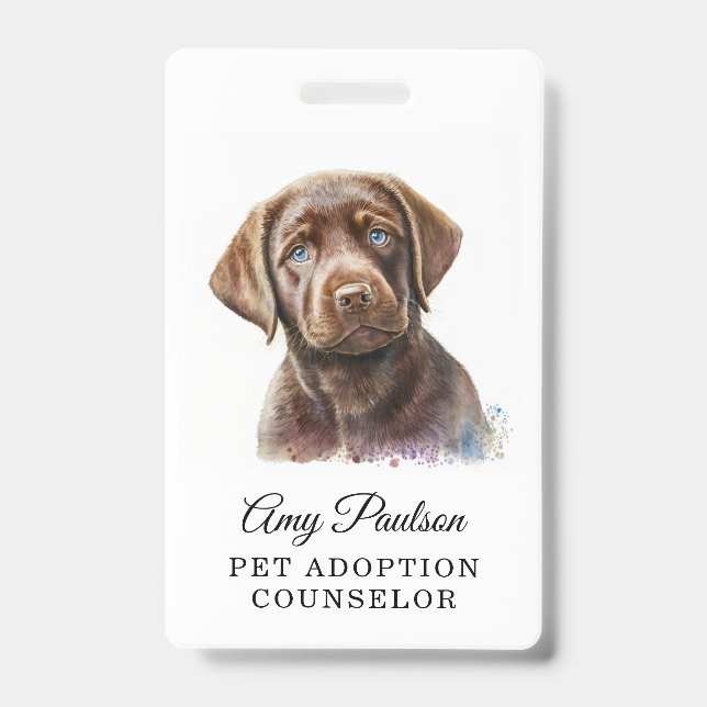 Pet Adoption Counsellor Badge (Front)