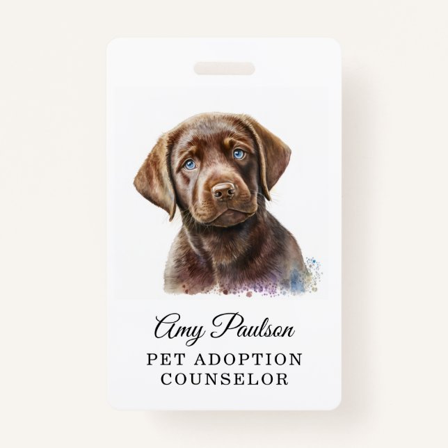 Pet Adoption Counsellor Badge (Back)
