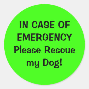 Pet Alert Sticker