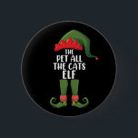 Pet All the Cats Elf Matching Family Christmas  2 Inch Round Button<br><div class="desc">Pet All the Cats Elf Matching Family Christmas</div>