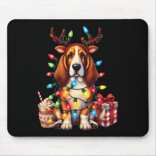 Pet Animal Bet Hound Dog Lover Reindeer Christmas Mouse Pad