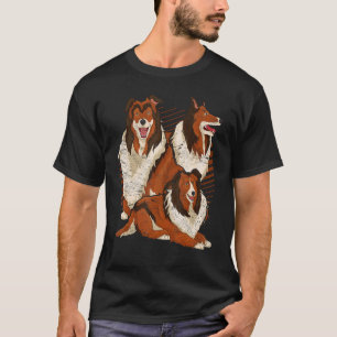 Pet Animal Collie Owner Dog Cute Rough Collie T-Shirt