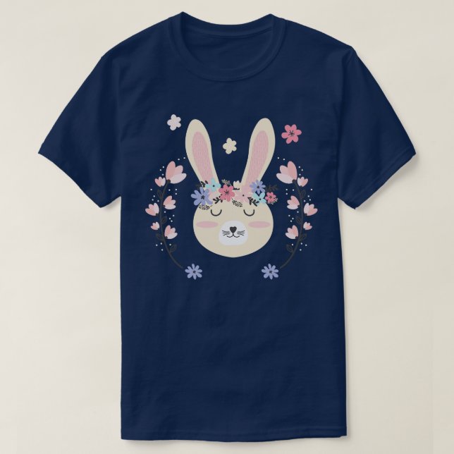 Pet Animal Lover Gift Vintage Rabbit T-Shirt (Design Front)