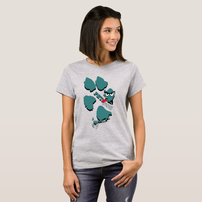 Pet Approved Paw Print Art Tee (Front Full)