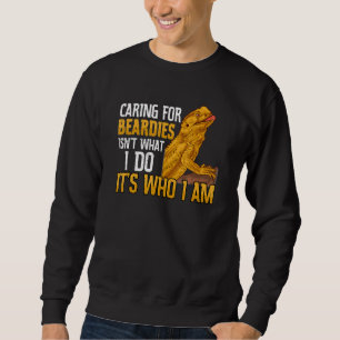 Pet Bearded Dragon Lizard Reptile Caring For Beard Sweatshirt