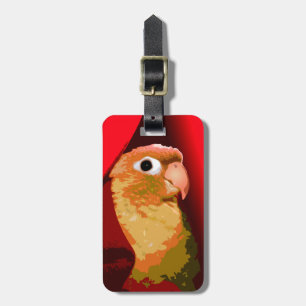 Pet Bird Green Cheek Conure Parakeet Owner Parrot Luggage Tag