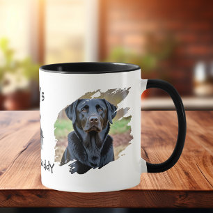  Pet Black Labrador Photo Papa's Personalize  Mug