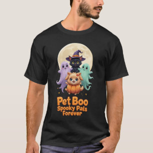 Pet Boo Crew- Cute Ghosts with Cat and Dog T-Shirt