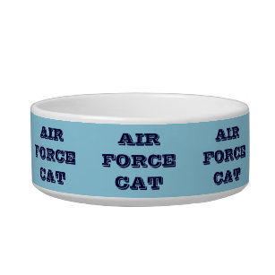 Pet Bowl Air Force Cat