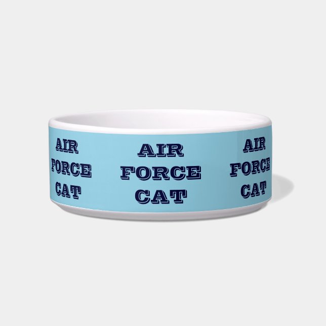 Pet Bowl Air Force Cat (Front)
