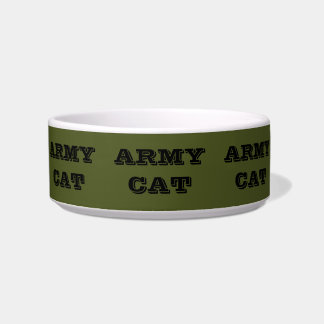 Pet Bowl Army Cat