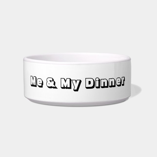 PET BOWL CERAMIC STYLE DESIGN (Front)