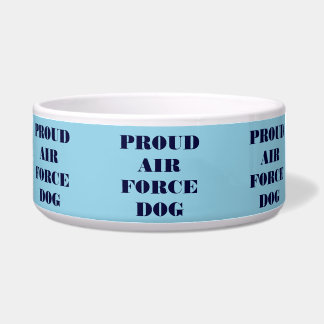 Pet Bowl Proud Air Force Dog