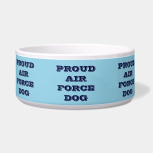 Pet Bowl Proud Air Force Dog