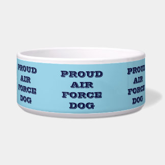 Pet Bowl Proud Air Force Dog