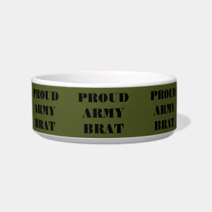Pet Bowl Proud Army Brat