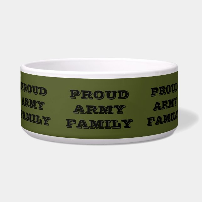 Pet Bowl Proud Army Family (Front)