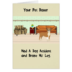 Pet Boxer Se Bien Bientôt Carte
