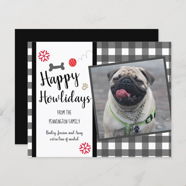 Pet Budget Christmas Card (Front/Back)