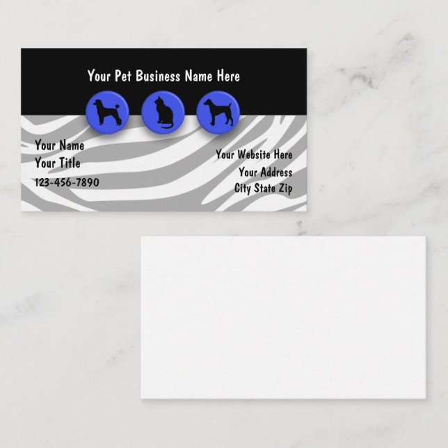 Pet Business Cards (Front/Back)