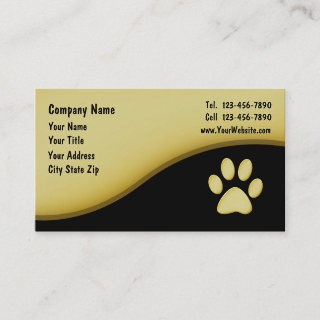 Pet Business Cards (Front)
