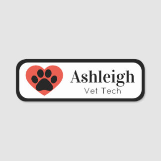 Pet Business Name Tag
