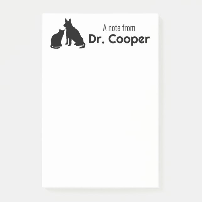 Pet Business Personalized Post-it Notes (Front)