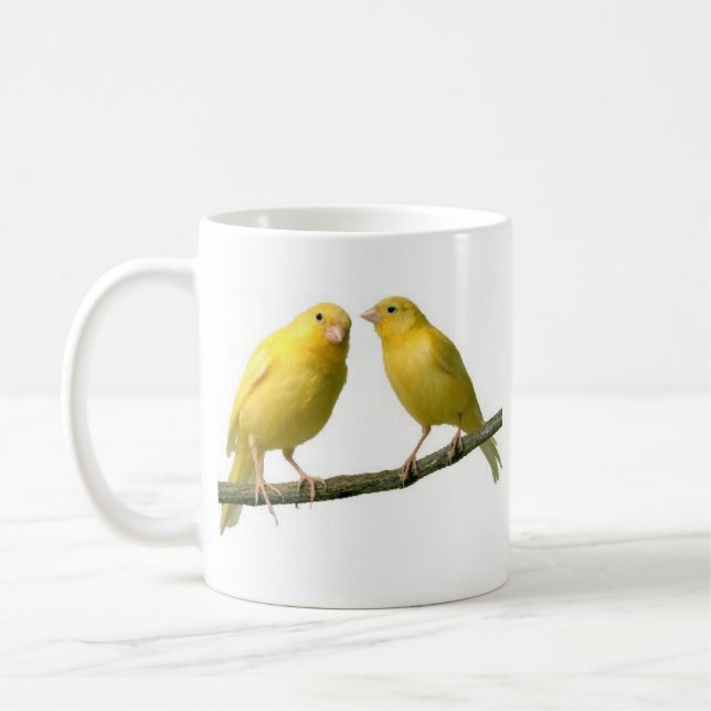 Pet Canary Bird Merchandise Coffee Mug (Left)