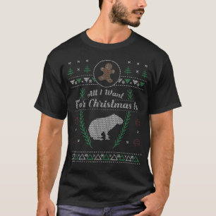 Pet Capybaras Christmas Ugly Shirt