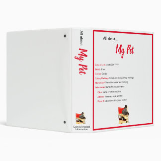 Pet Care Binder