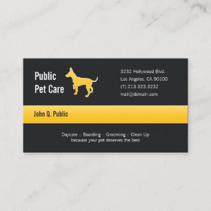 Pet Care Business Card