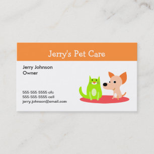Pet Care Business Card