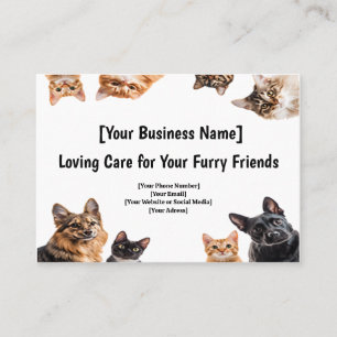 Pet Care Business Card – Cute Pet Frame 