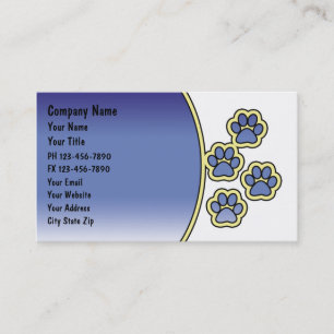 Pet Care Business Cards