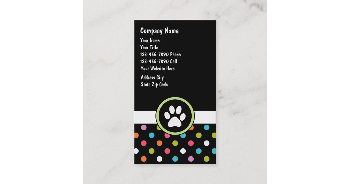 pet-care-business-cards-zazzle