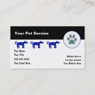 Pet Care Business Cards