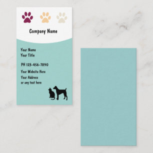 Pet Care Business Cards