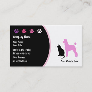 Pet Care Business Cards New