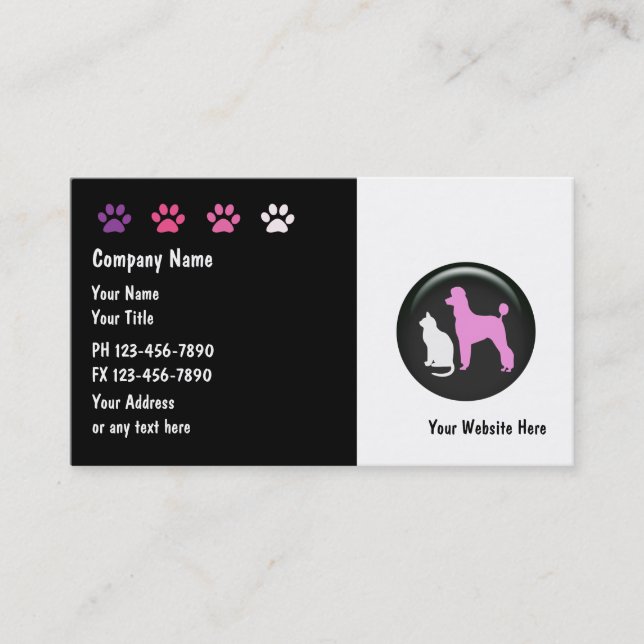 Pet Care Business Cards New (Front)